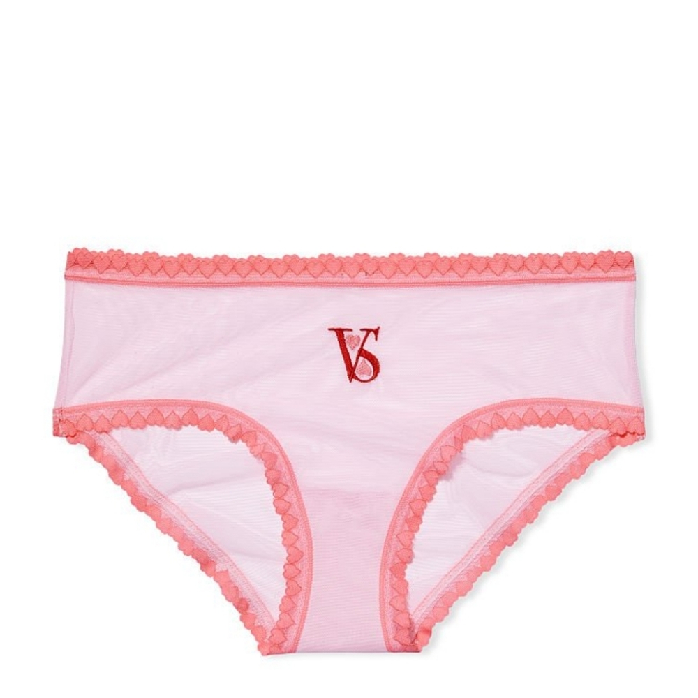 NEW Victoria's Secret Mesh Hiphugger Panty Pink